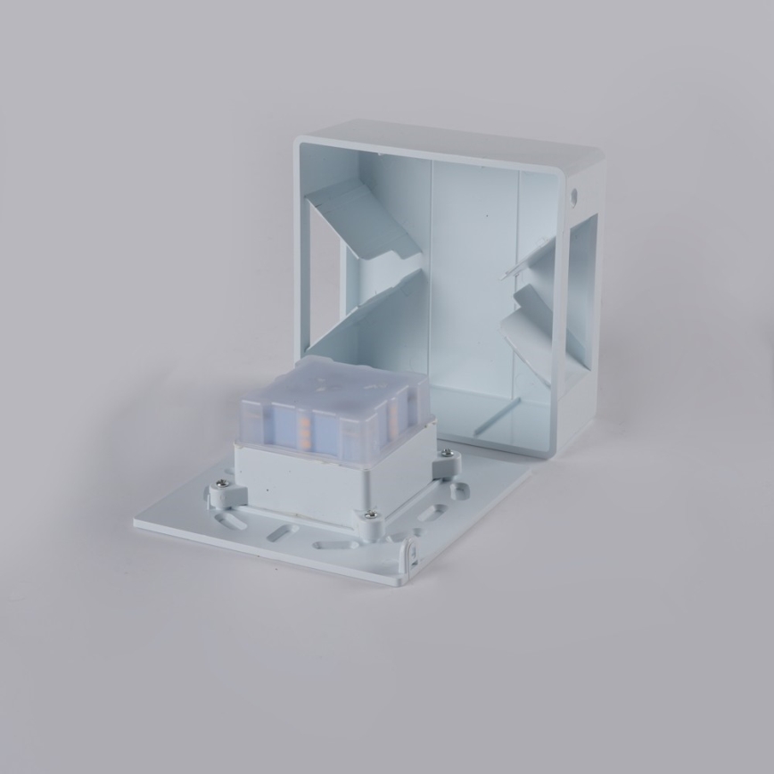 LED lauko sieninis šviestuvas LUXLINE 6W/230V 3000K IP54 baltas