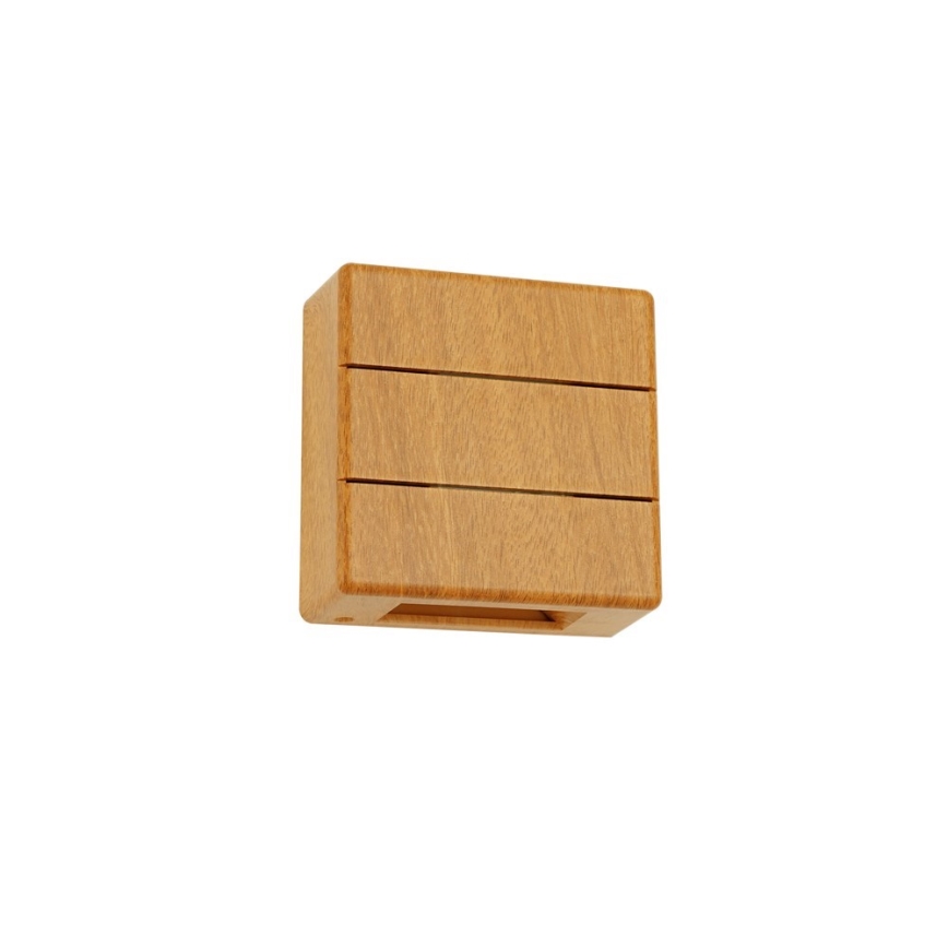 LED lauko sieninis šviestuvas LUXLINE LED/6W/230V 3000K IP54 ąžuolas