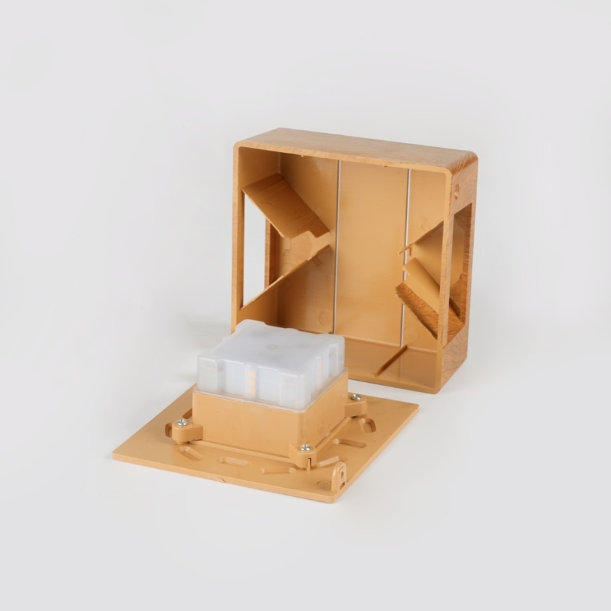 LED lauko sieninis šviestuvas LUXLINE LED/6W/230V 3000K IP54 ąžuolas