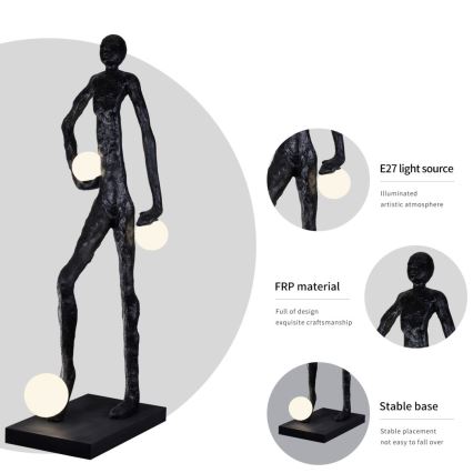 Pastatoma lempa SILUETTE 3xE27/60W/230V 185 cm Aura
