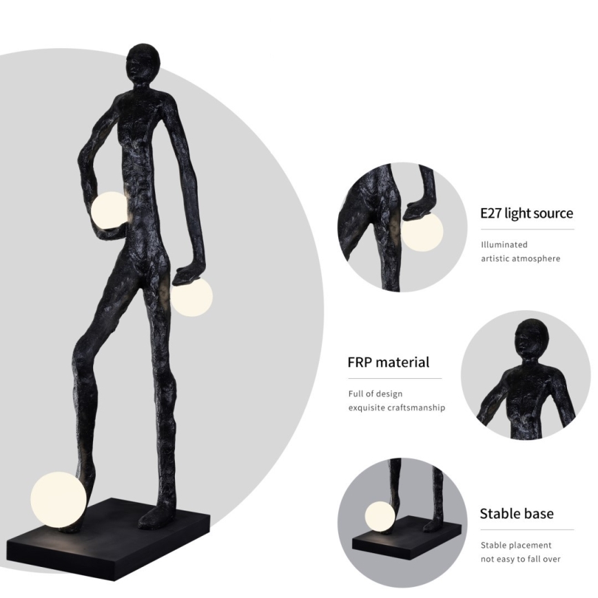 Pastatoma lempa SILUETTE 3xE27/60W/230V 185 cm Aura