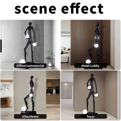 Pastatoma lempa SILUETTE 3xE27/60W/230V 185 cm Aura