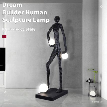 Pastatoma lempa SILUETTE 3xE27/60W/230V 185 cm Aura