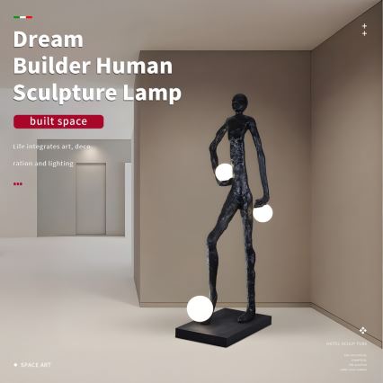 Pastatoma lempa SILUETTE 3xE27/60W/230V 185 cm Aura