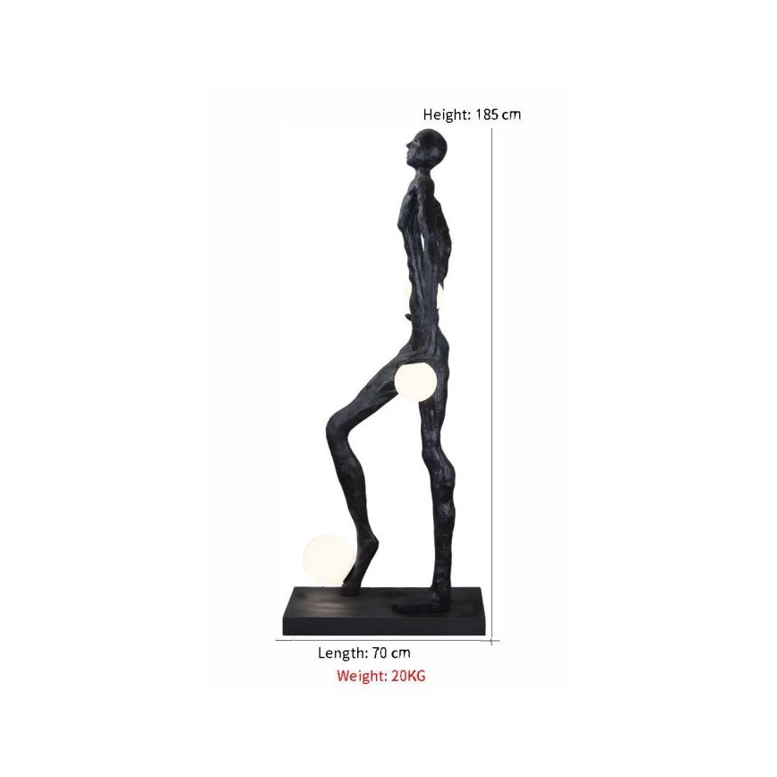 Pastatoma lempa SILUETTE 3xE27/60W/230V 185 cm Aura