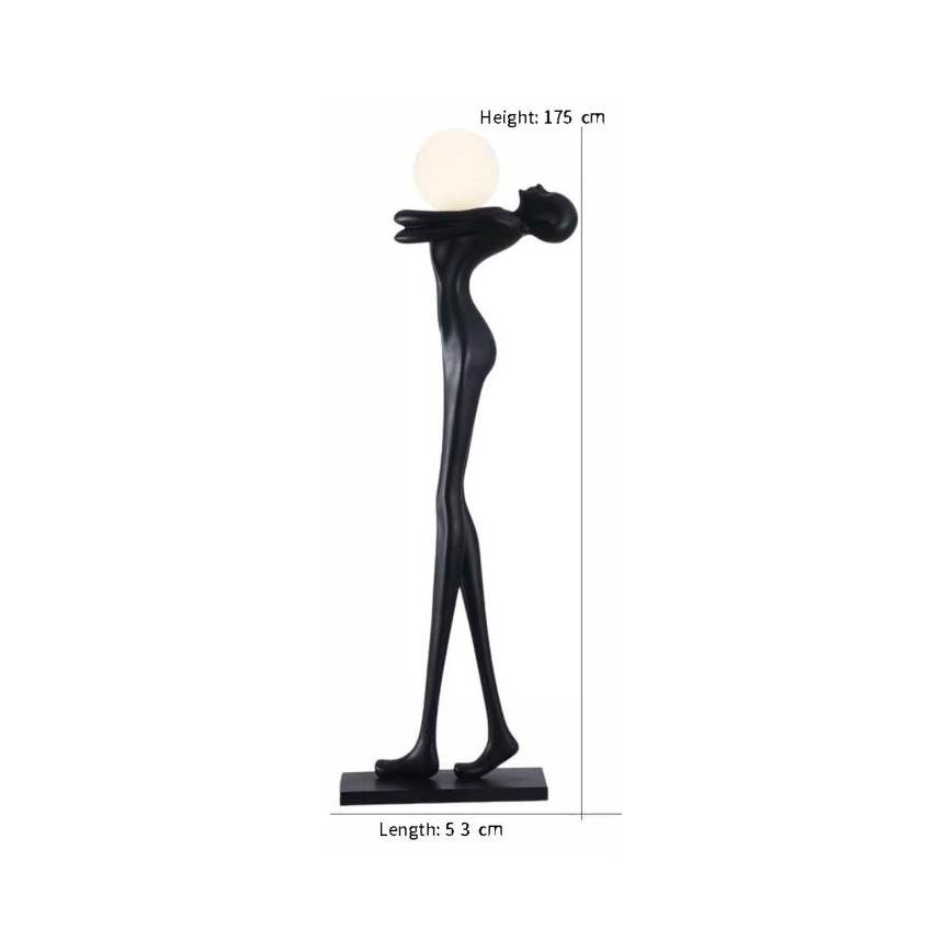 Grindinė lempa SILUETTE 1xE27/25W/230V 175 cm Moteris