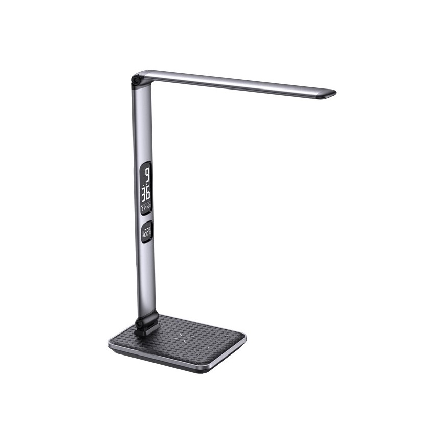 LED Reguliuojama stalinė lempa LED/8,5W/230V su belaidžiu įkrovimu