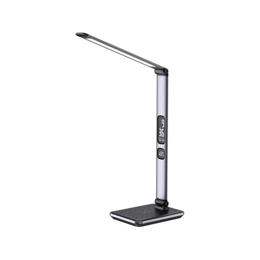 LED Reguliuojama stalinė lempa LED/8,5W/230V su belaidžiu įkrovimu
