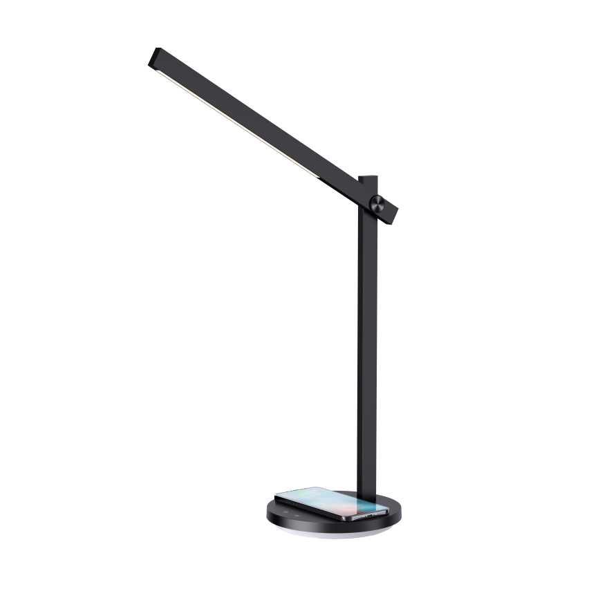 LED Reguliuojama stalinė lempa su belaidžiu įkrovimu QI BEAM LED/18W/230V 2800K/4000K/5000K