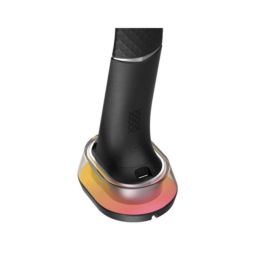 LED RGB Reguliuojama stalinė lempa su belaidžiu įkrovimu CORELLA LED/7W/12/230V juoda