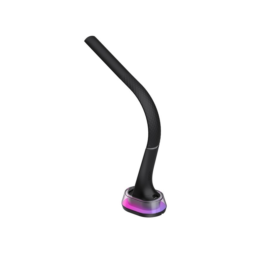LED RGB Reguliuojama stalinė lempa su belaidžiu įkrovimu CORELLA LED/7W/12/230V juoda