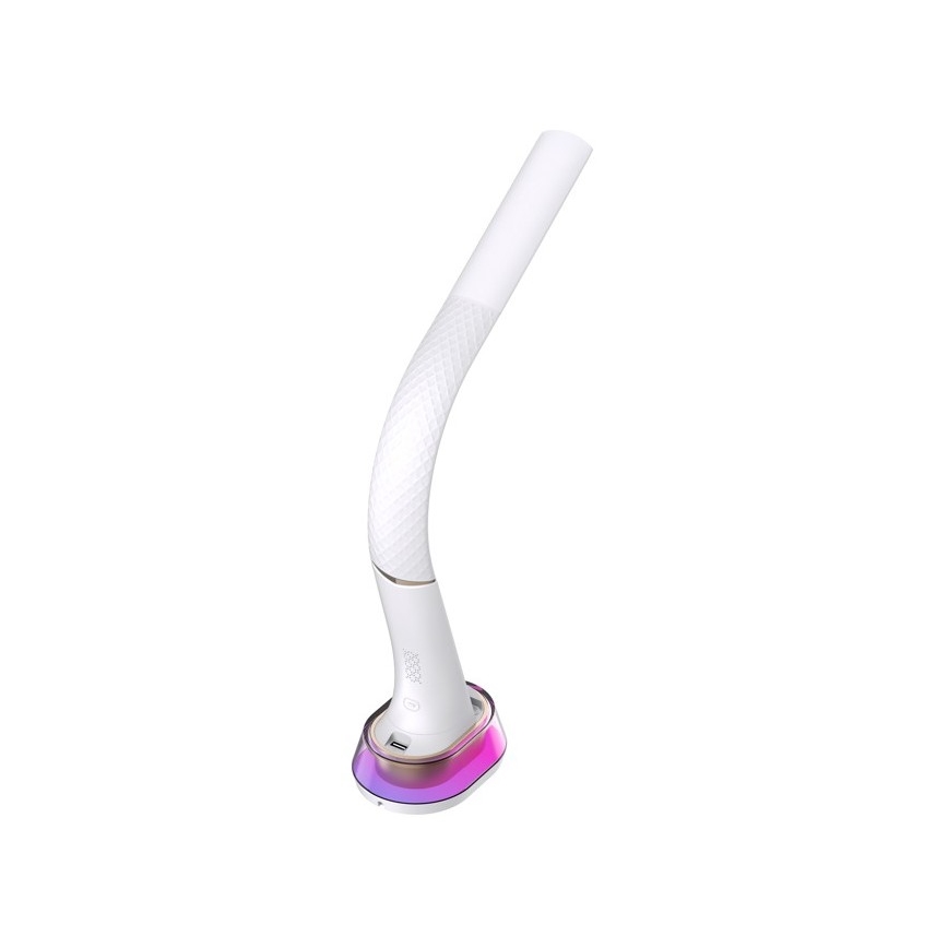 LED RGB Reguliuojama stalinė lempa su belaidžiu įkrovimu CORELLA LED/7W/12/230V balta