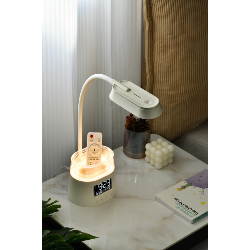 LED RGBW Pritemdomas stalinis šviestuvas su pieštuko laikikliu FALCON LED/10W/5V