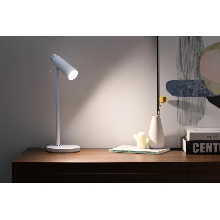 LED pritemdomas stalinis šviestuvas Su bevielis Qi įkrovimas TIT LED/12W/230V balta