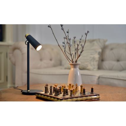 LED pritemdomas stalinis šviestuvas Su bevielis Qi įkrovimas TIT LED/12W/230V juoda