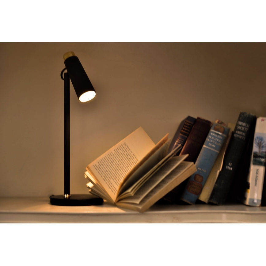LED pritemdomas stalinis šviestuvas Su bevielis Qi įkrovimas TIT LED/12W/230V juoda