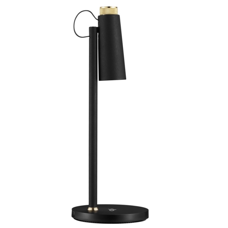 LED pritemdomas stalinis šviestuvas Su bevielis Qi įkrovimas TIT LED/12W/230V juoda