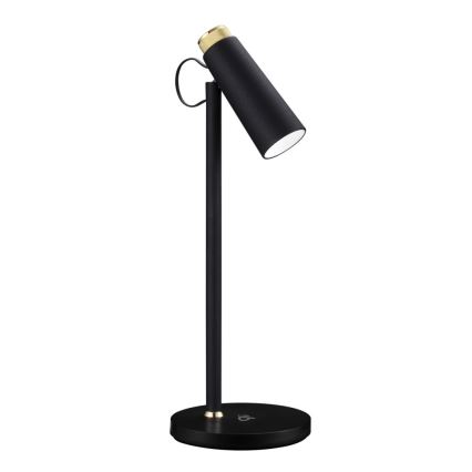 LED pritemdomas stalinis šviestuvas Su bevielis Qi įkrovimas TIT LED/12W/230V juoda
