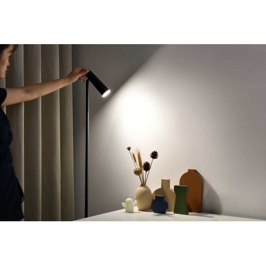 LED pritemdomas toršeras TIT LED/6W/230V juoda
