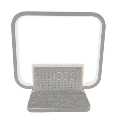 LED pritemdomas stalinis šviestuvas Su žadintuvas ir Qi įkrovimas LED/18W/230V balta