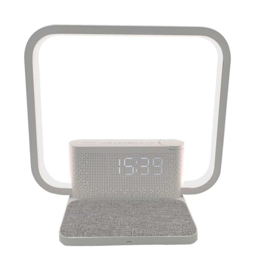 LED pritemdomas stalinis šviestuvas Su žadintuvas ir Qi įkrovimas LED/18W/230V balta