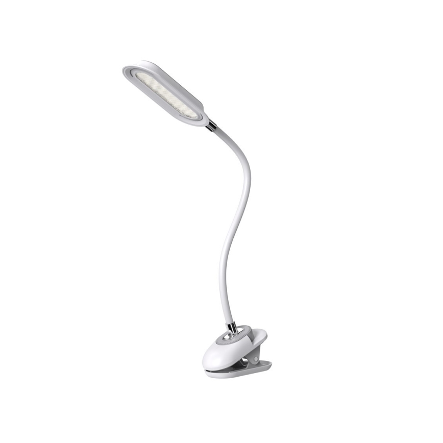 LED+CCT Dimeriuojama stalo lempa su spaustuku CLIP LED/7,5W/230V 3000/4200/5000K balta