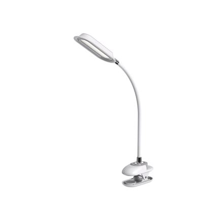LED+CCT Dimeriuojama stalo lempa su spaustuku CLIP LED/7,5W/230V 3000/4200/5000K balta