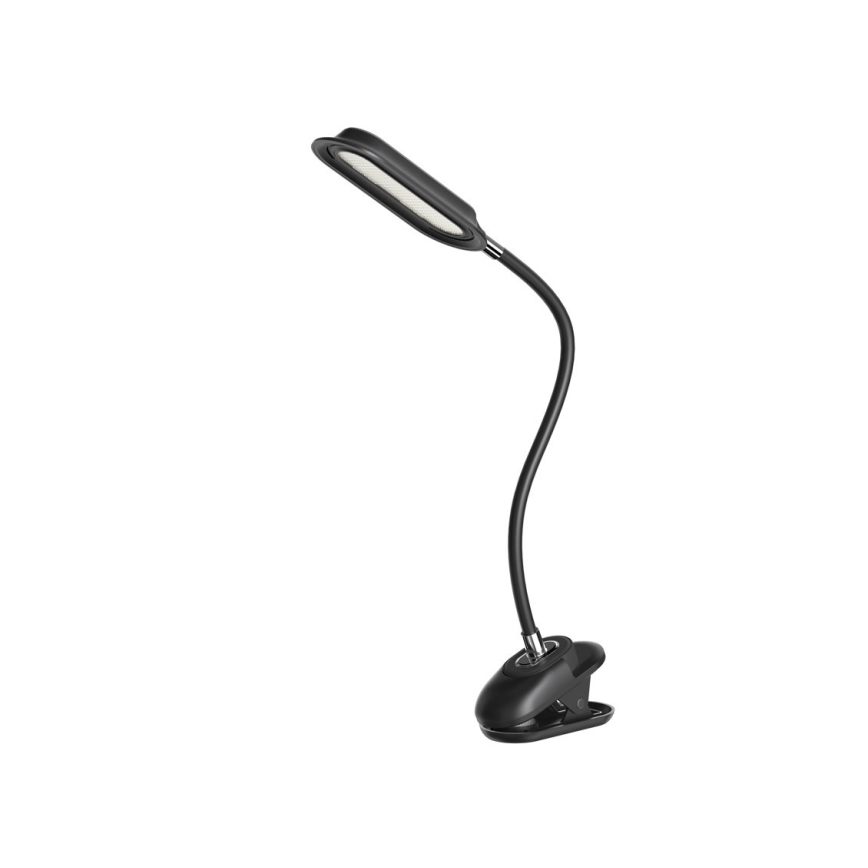 LED+CCT Reguliuojamas stalo šviestuvas su spaustuku CLIP LED/7,5W/230V 3000/4200/5000K juodas