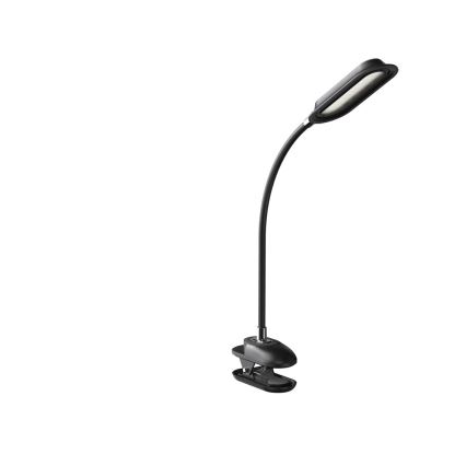 LED+CCT Reguliuojamas stalo šviestuvas su spaustuku CLIP LED/7,5W/230V 3000/4200/5000K juodas