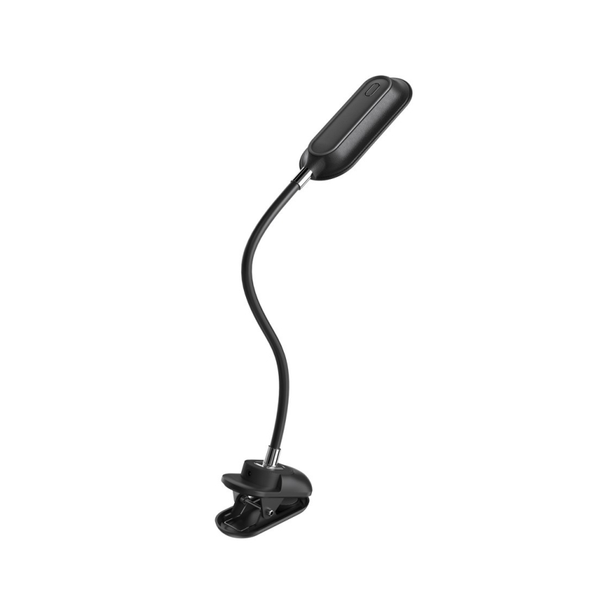 LED+CCT Reguliuojamas stalo šviestuvas su spaustuku CLIP LED/7,5W/230V 3000/4200/5000K juodas