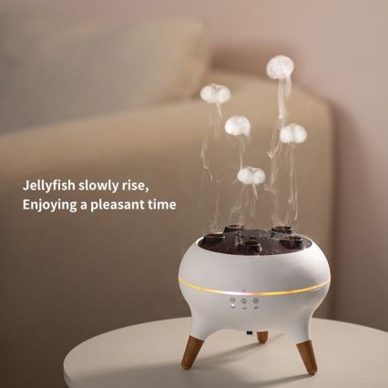 Immax 09104L - Aromaterapinis difuzorius ir oro drėkintuvas JELLYFISH LED/11W/5V