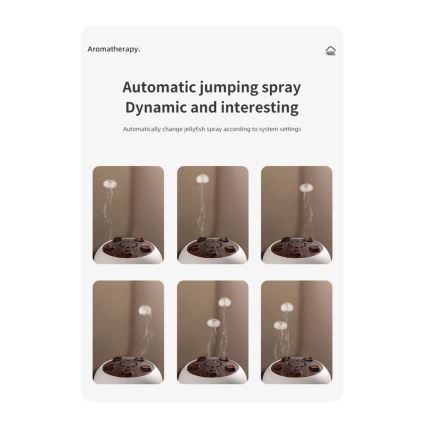 Immax 09104L - Aromaterapinis difuzorius ir oro drėkintuvas JELLYFISH LED/11W/5V