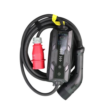 Immax - EV kelioninio įkrovimo stotelė elektromobiliams AC Type 2 16A/380V 11kW + kištukas 230V, 3,7kW 5m + dėklas