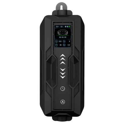 Immax - Kelioninė elektromobilių įkrovimo stotelė elektromobiliams AC Type 2 32A/380V 22kW 5m + dėklas