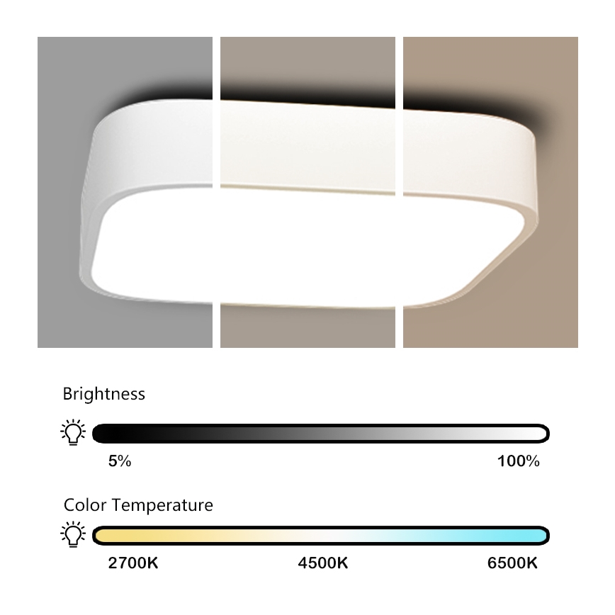 Immax NEO 07040L - LED Reguliuojamas lubų šviestuvas RECUADRO LED/56W/230V + VP Tuya