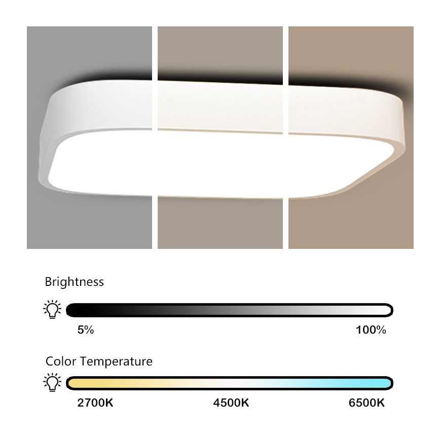 Immax NEO 07042L – LED Reguliuojamas lubų šviestuvas RECUADRO LED/67W/230V + VP Tuya
