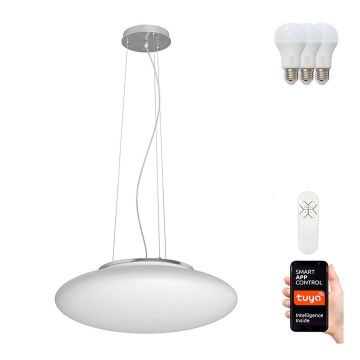 Immax NEO 07056L-LED RGBW Reguliuojamas pakabinamas šviestuvas ant laido ELIPTICO 3xE27/8,5W/100-240V Tuya + nuotolinis valdymas