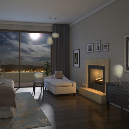 Immax NEO 07066L - LED RGBW reguliuojamas šviestuvas COCONO 1xE27/8,5W/100-240V 24 cm Tuya + nuotolinis valdymas