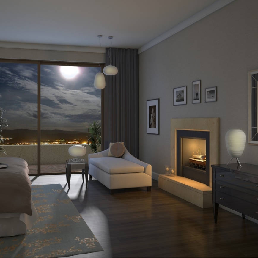 Immax NEO 07066L - LED RGBW reguliuojamas šviestuvas COCONO 1xE27/8,5W/100-240V 24 cm Tuya + nuotolinis valdymas
