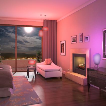 Immax NEO 07066L - LED RGBW reguliuojamas šviestuvas COCONO 1xE27/8,5W/100-240V 24 cm Tuya + nuotolinis valdymas