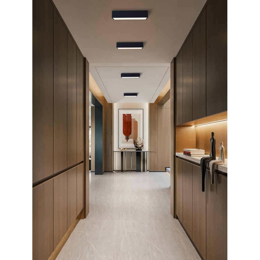 Immax NEO 07074-60 - LED Pritemdomas lubinis šviestuvas CANTO LED/34W/230V juoda Tuya + nuotolinio valdymo pultas