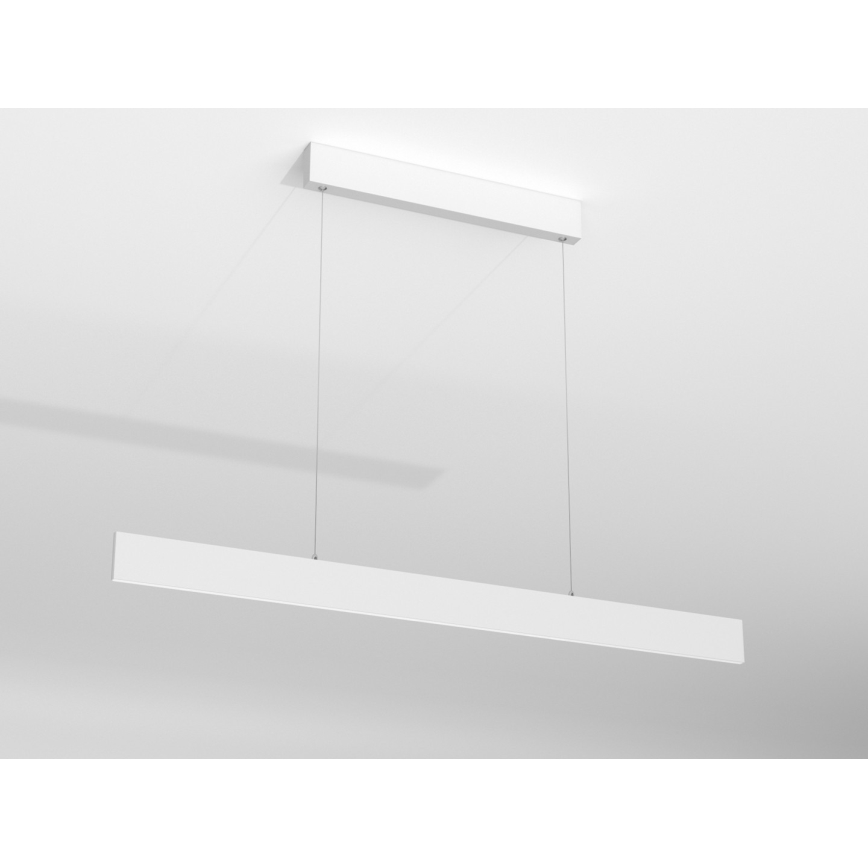 Immax NEO 07075L-LED Reguliuojamas pakabinamas sietynas LISTON baltas LED/18W/230V + VP Tuya