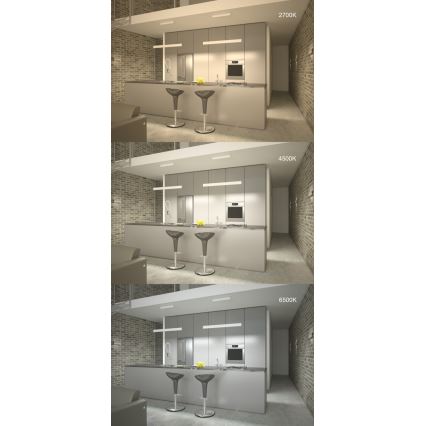 Immax NEO 07076L -  LED Reguliuojamas pakabinamas sietynas juodasLISTON LED/18W/230V + VP Tuya