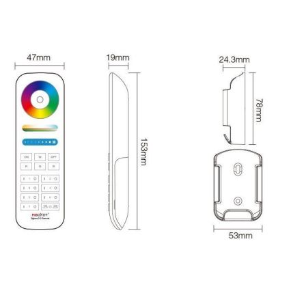 Immax NEO 07087-3 - Universal nuotolinio valdymo pultas RGB+CCT MiBOXER Tuya