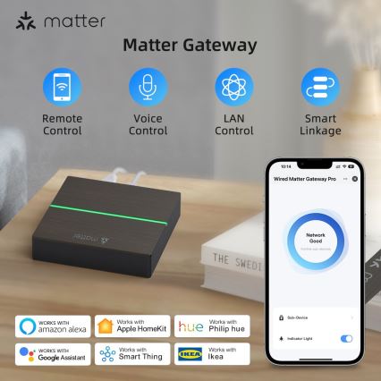 Immax NEO 07117-5 - Išmanusis MATTER tiltas Zigbee 3.0 230V Wi-Fi