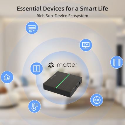 Immax NEO 07117-5 - Išmanusis MATTER tiltas Zigbee 3.0 230V Wi-Fi