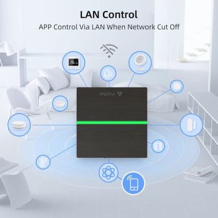 Immax NEO 07117-5 - Išmanusis MATTER tiltas Zigbee 3.0 230V Wi-Fi