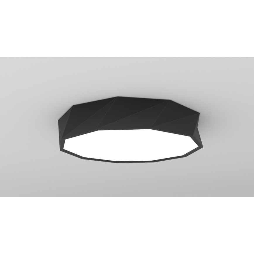 Immax NEO 07130-B60 - LED SMART Pritemdomas lubinis šviestuvas DIAMANTE juoda LED/43W/230V + nuotolinio valdymo pultas 60cm Tuya ZigBee