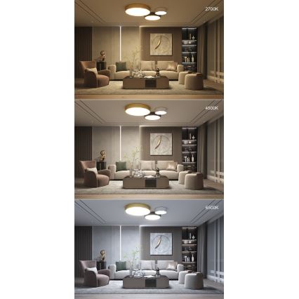 Immax NEO 07130-B60 - LED SMART Pritemdomas lubinis šviestuvas DIAMANTE juoda LED/43W/230V + nuotolinio valdymo pultas 60cm Tuya ZigBee