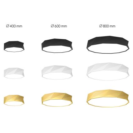 Immax NEO 07131-W80 - LED SMART Pritemdomas lubinis šviestuvas DIAMANTE balta LED/60W/230V + nuotolinio valdymo pultas 80cm Tuya ZigBee